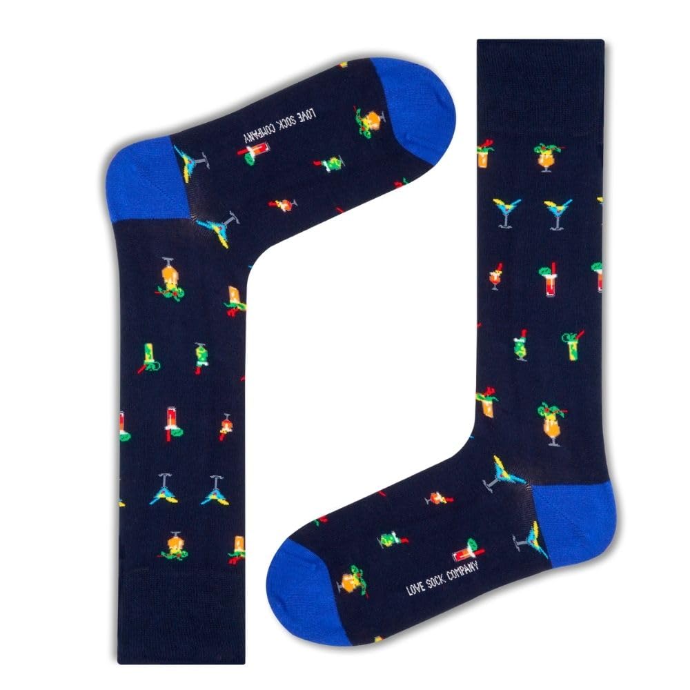 Love Sock Company 3 pack Men's Bundle Premium Colorful Funky Patterned Men's Dress Socks