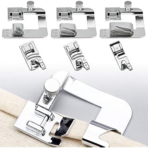 Prensatelas para máquina de Coser DECARETA, 6 Unidades, Acero Inoxidable Cover