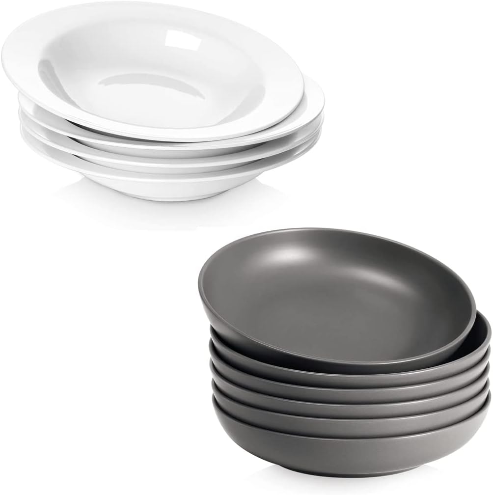 Y YHY Pasta Bowls Set of 6, Salad Serving Bowls Large