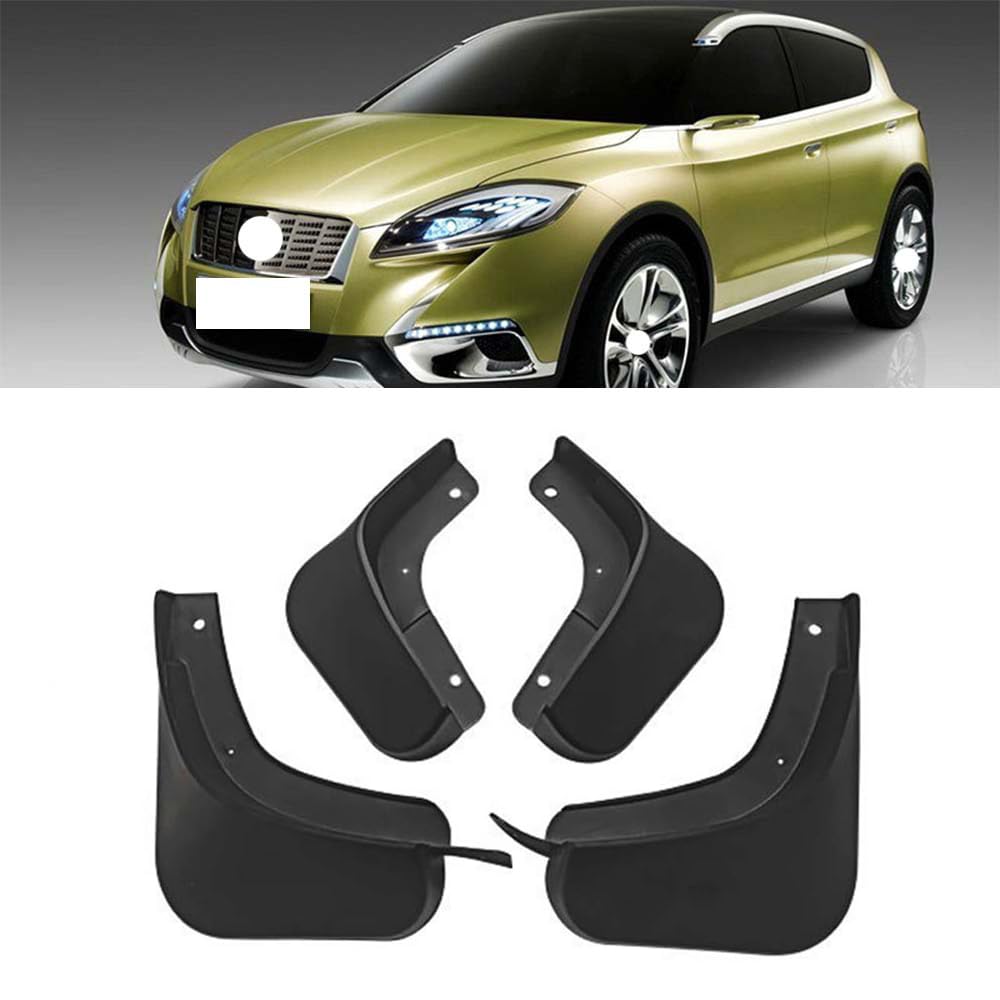 RJQXZXGQ Car Mud Flaps, for 2014-2019 Suzuki SX4 S-CROSS Front & Rear Car Mud Flaps, Splashproof Tough Auto Splash Guards Fenders