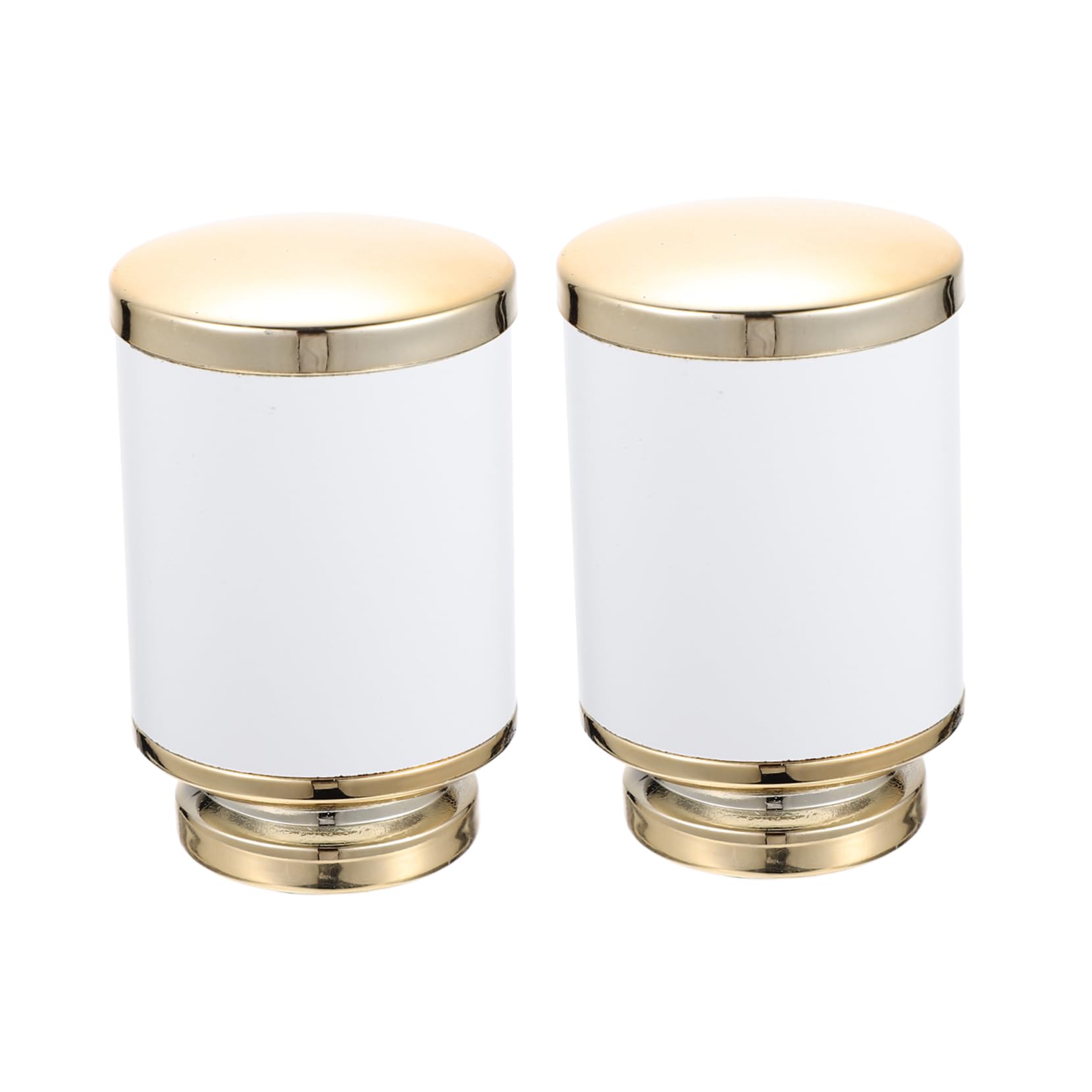 LIFKOME Curtain Rod Ends Decorative Heads for Home Silver Decorative Pole Ends