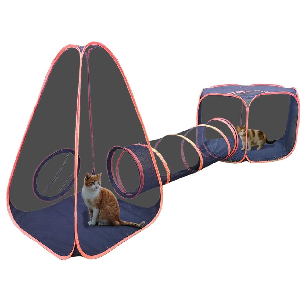 Cat Outdoor Playpen 2-in-1 Outdoor Cat Tent, Portable Cat Tent