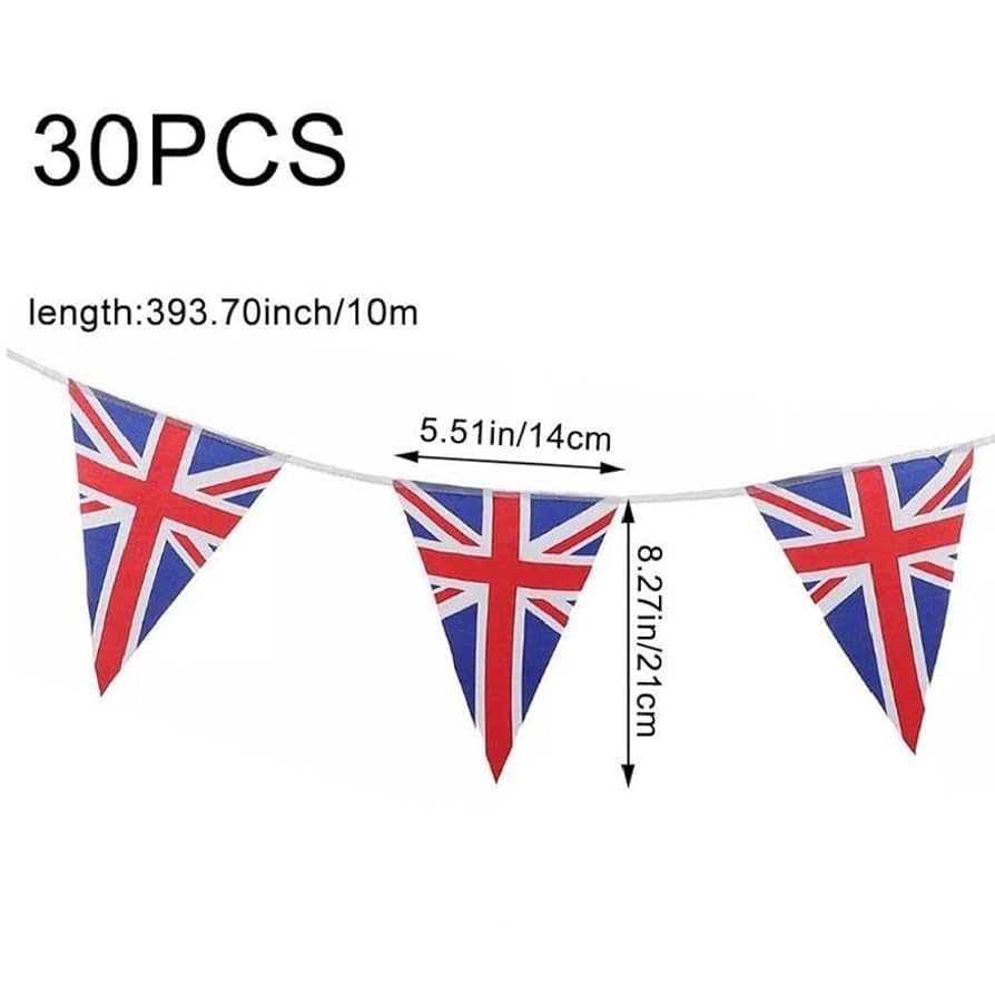 ガーランド ユニオンジャック 戴冠式　英国旗 エリザベス女王 ガーランド ユニオンジャック 戴冠式 英国旗 エリザベス女王