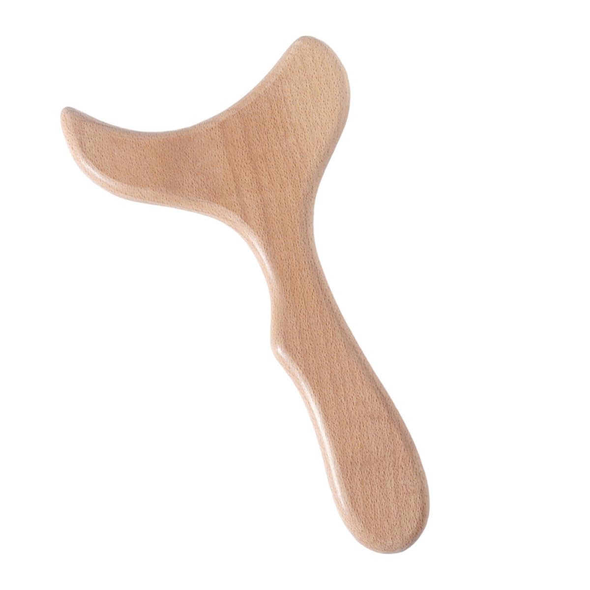 Homoyoyo Raspador de Haya de Madera Bordes Redondeados para Masaje Corporal, Herramienta Práctica y Fácil de Almacenar para Uso Doméstico