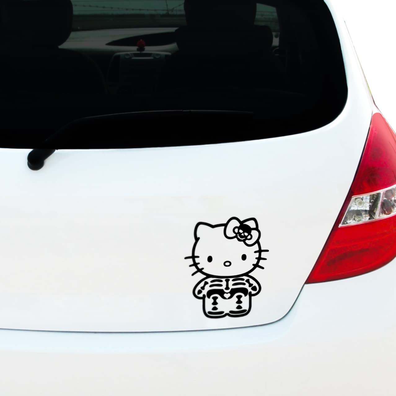 Hello Kitty Skeleton Vinyl Decal Sticker for Car Window Bumper, Caravan Sticker, Camper Van Sticker, Laptop Sticker, Wall Sticker 120mm