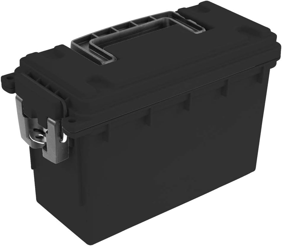 Hyper Tough Black Locking and Stacking Utility Box