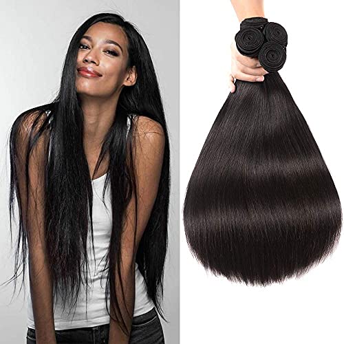 Brazilian Human Hair 3 Bundles Straight Hair Bundles 28 28 28