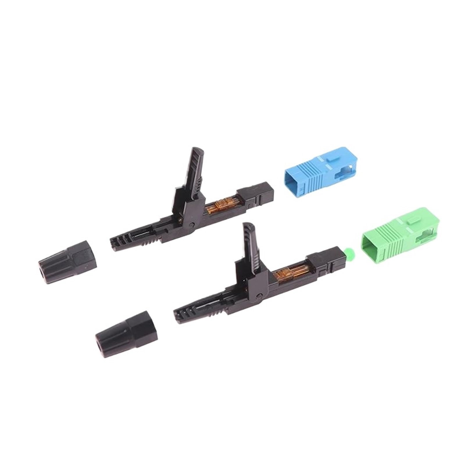 Épisseur de Fibre Optique Adaptateur Fibre Optique monomode Rapide SC APC, 5 pièces, Assemblage sur Le Terrain for FTTH(B)