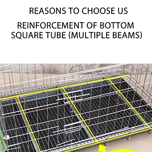 Hühnerstall Hühnerkäfig Hühnerstall, Für 6 Hühner Großer Hühnerstall Im Freien, Mit Regenschutzplane, Universalrad… – Bild 6