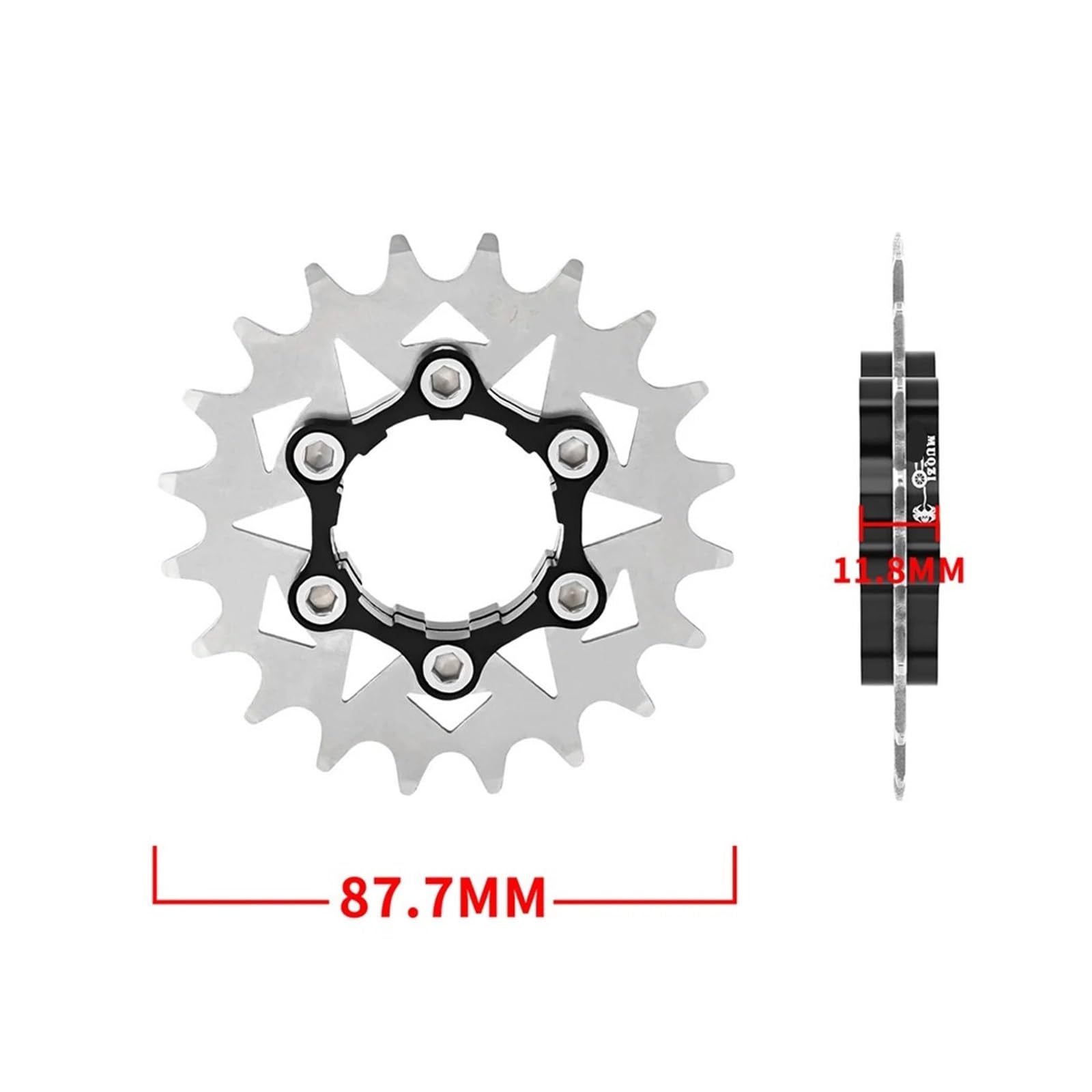 Geeignet für Mountainbike-Kassette, Freilauf-Umrüstsatz, Schwungrad-Ritzel, Geschwindigkeit Kettenrollenspanner(16T)