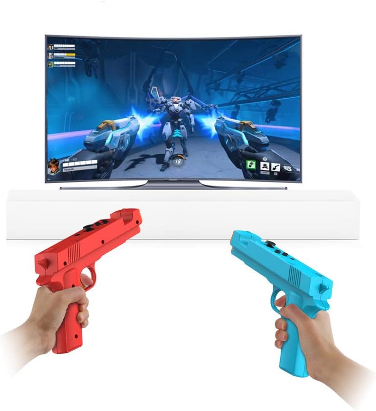 Games Gun Grip Gun Shape Handgrip Sense Joystick for Switch NS/NS OLED Game Controller Induction Peripherals Grip Gamepad Joypad Gaming Console Accessories 4 51YKtRHKSBL. AC SL1000