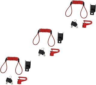 Padlock Alarm Lock 3 Sets Disc Brake Lock PVC Red Padlock Motorbike Security Lock Motorcycle Lock Multicolor Reminder Rope Alarm Disc Lock Bike Wheel Padlock Anti- Lock