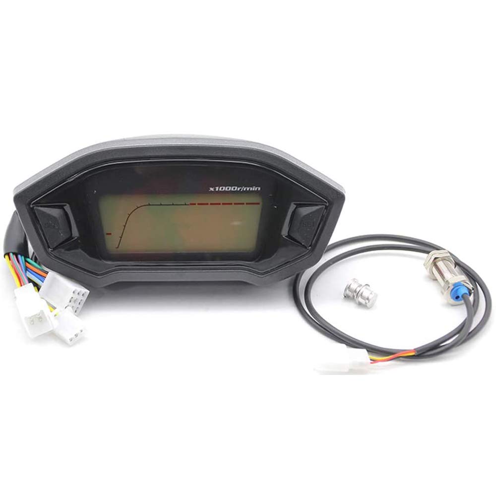 Amazon.co.jp: HANSWD DC12V 多機能LCDメーター バイク用