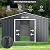 Goplus Storage Shed, Metal 11’ X 10’ Outdoor Building Organizer with 4 Vents & Double Sliding Door for Garden Backyard Farm (11'X10')