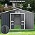 Goplus Storage Shed, Metal 11’ X 10’ Outdoor Building Organizer with 4 Vents & Double Sliding Door for Garden Backyard Farm (11'X10')