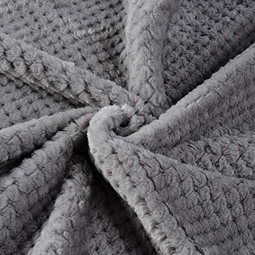 Image of Pet Blanket for Dogs or Cats - Warm Soft Fuzzy Plush Fleece Throw for Puppy, Kitten, Small, Medium, Large Pets - Bed, Couch, Sofa, Travel (S /24 inch x 32 inch, Grey)