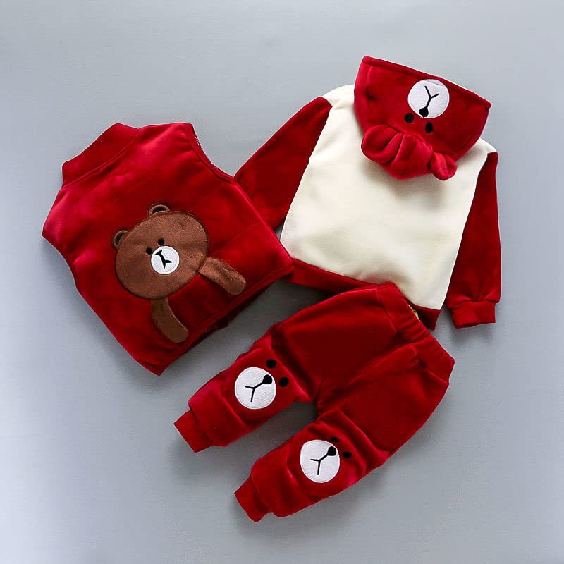 Image of Bold N Elegant Unisex Child's Cotton Blend Winter Clothing Set
