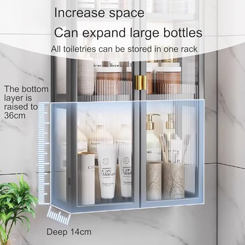 Armoire à pharmacie à étagères réglables et rangement gain de place
