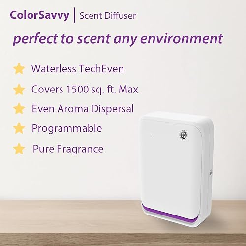 Miniatura 2 de Máquina de aire inteligente de aroma para el hogar, difusor de aceite sin agua de cobertura de 1500 pies cuadrados con tecnología de aire