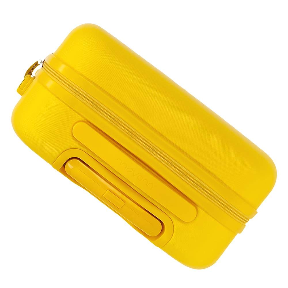 MOVOM Riga, Trolley Rigido Cabina 55m Unisex Adulto, Giallo (Yellow), 40x55x20 cms