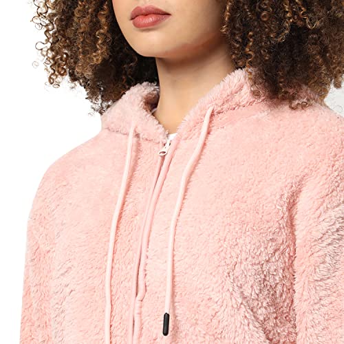 Image of Campus Sutra Women's Cotton High Neck Sweatshirt