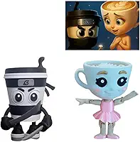 Kit 2 Bonecos Articulados Colecionáveis Personagens Brainrot, Bailarina Capuccina e Cappuccino Assassino Corpo Articulado, Brinquedo Criativo Viral