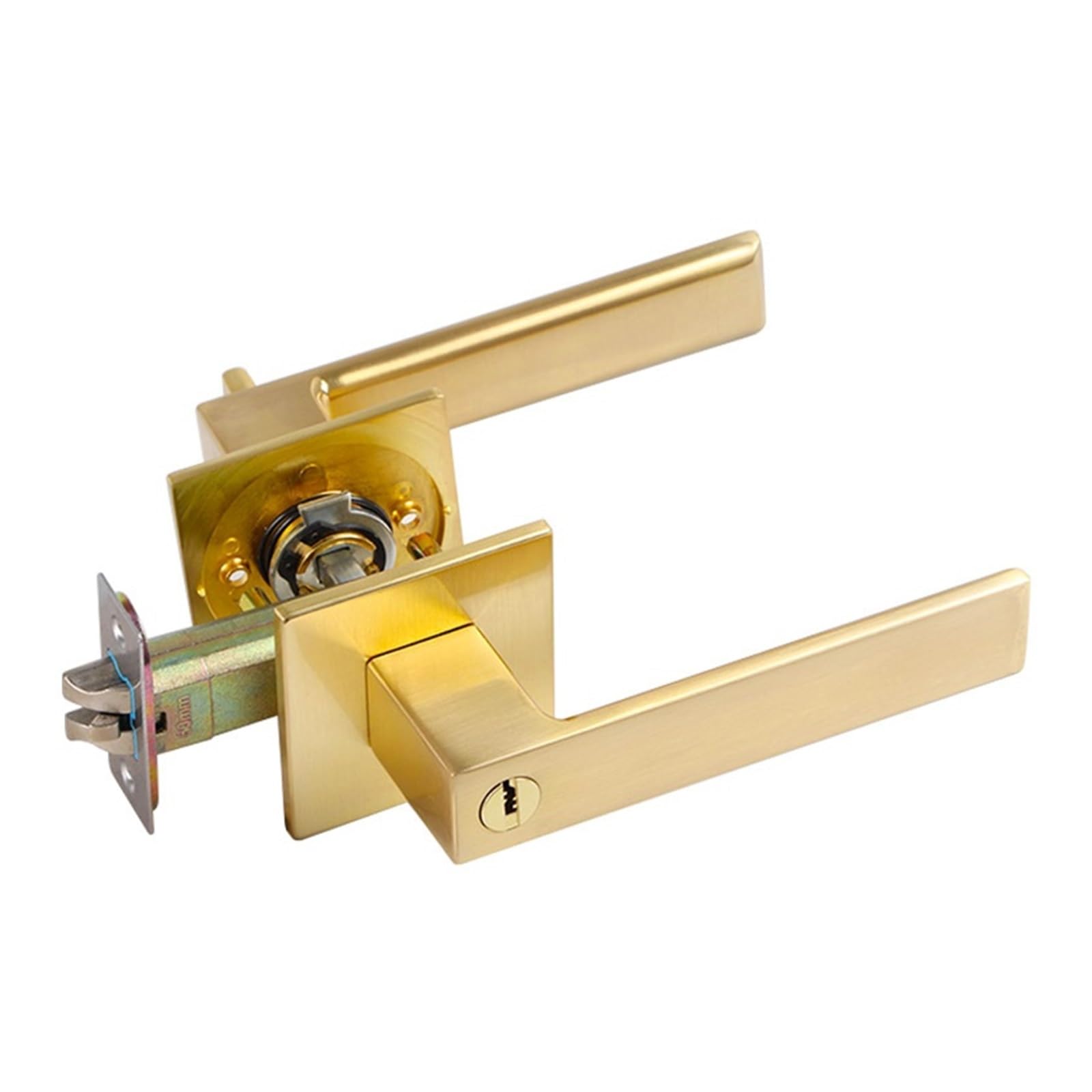 Serrure de porte de chambre tripolaire avec ancrage robuste supérieur et inférieur