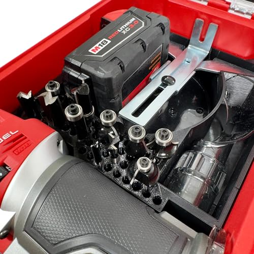 Image of M18 Fuel Compact Router Packout Organizer with Tool, Battery and Bit Storage for Packout Compact Tool Box, Battery and Accessory Storage, Insert Only 2732-20 - Fits Packout 48-22-8435
