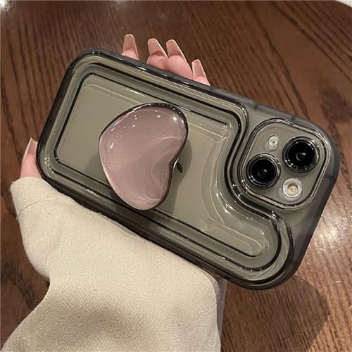 Coque transparente anti-chute avec bague intégrée pour iPhone XR - 3