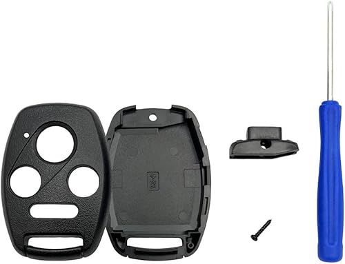 WiCuaSix Funda de repuesto para mando a distancia sin llave para Honda AccordCivic EXPilotCR-V (negro)