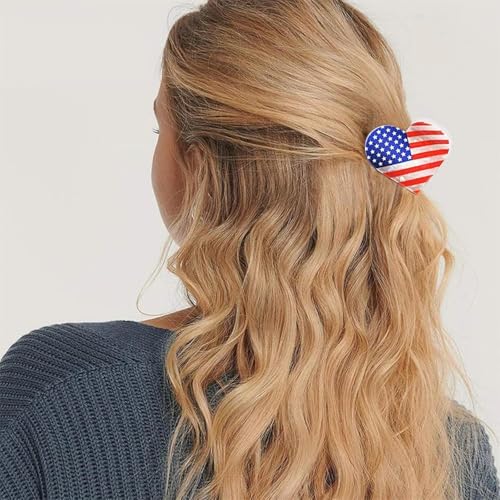 Pinzas para cabello con corazones patrióticos estilo 4 miniatura 6