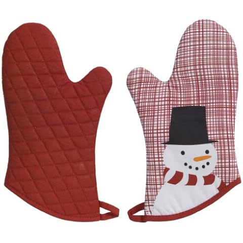 Now Designs Snowman Oven Mitts Set Cover
