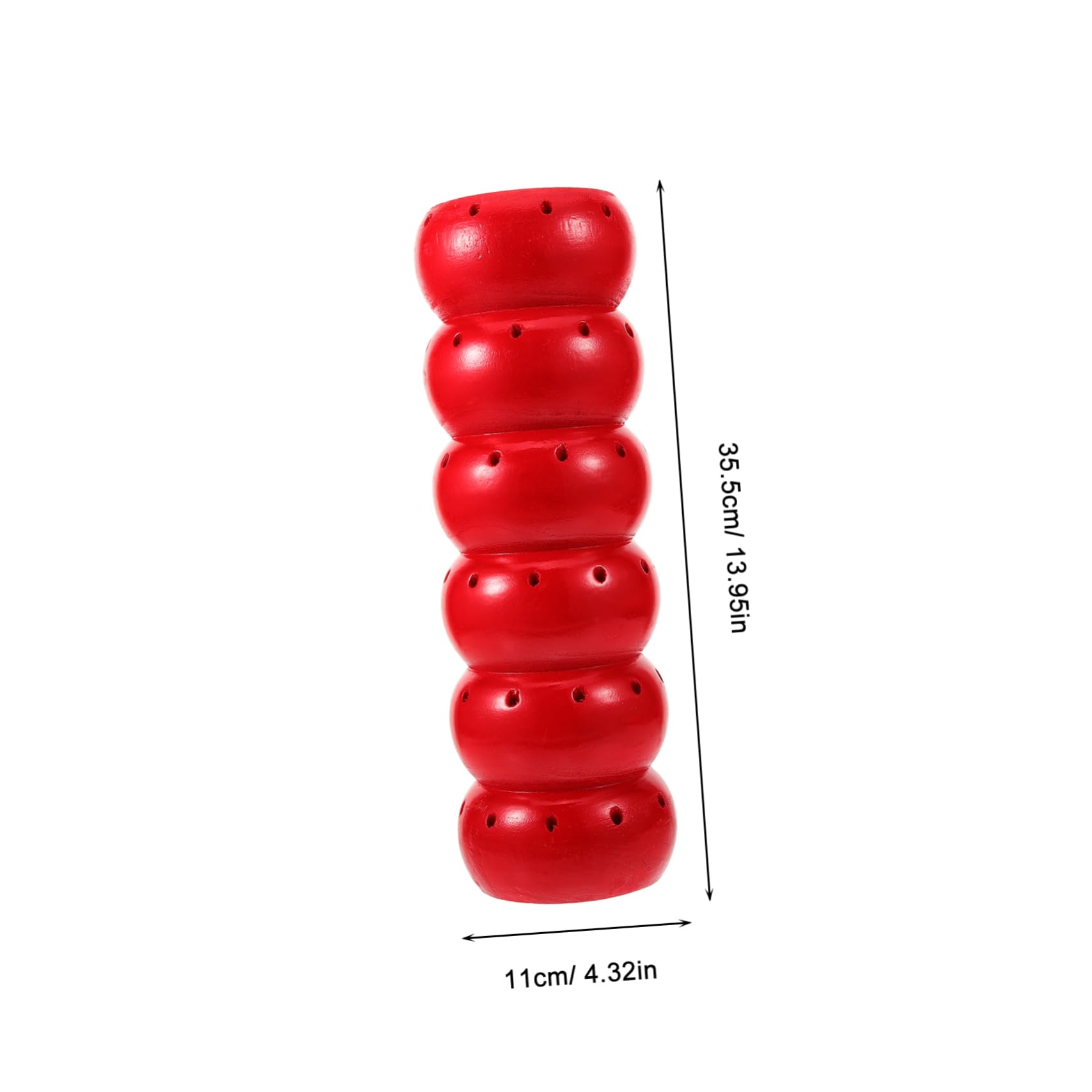 VOSAREA Présentoir à Sucettes Base de Spectacle Lisse sans Bavures Rouge en Bois Multiples Trous pour Fête ou Bureau