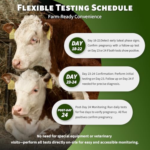 Image of Quick Cow Pregnancy Test Kit - Accurate Home Detection for Cattle(2 Pack)