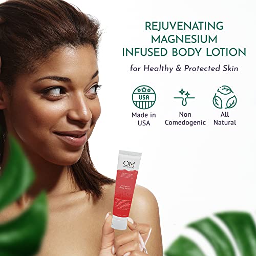 Om Botanical Magnesium Lotion, Rejuvenating Magnesium Cream For Body And Feet, Hydrating Magnesium Cream For Pain And Muscle Tension, Body Butter, Natural Body Lotion For Women And Men, 150Ml #TOP1