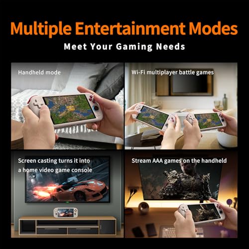 Image of Air X Android Handheld Game Console, 5.5 inch IPS Touchscreen Retro Gaming Console, Snapdragon 662, 4GB RAM 64GB eMMC, RGB Hall Joysticks & Triggers, Active Cooling, 5000mAh Battery [Retro]
