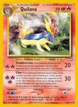 Amazon.com: Pokemon - Quilava (47) - Neo Genesis : Toys & Games