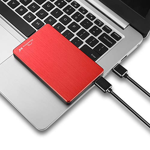 Blueendless Tragbare Externe Festplatte USB 3.0 6,3 cm (2,5 Zoll) für PC, Laptop, Computer (500GB, rot) – Bild 3
