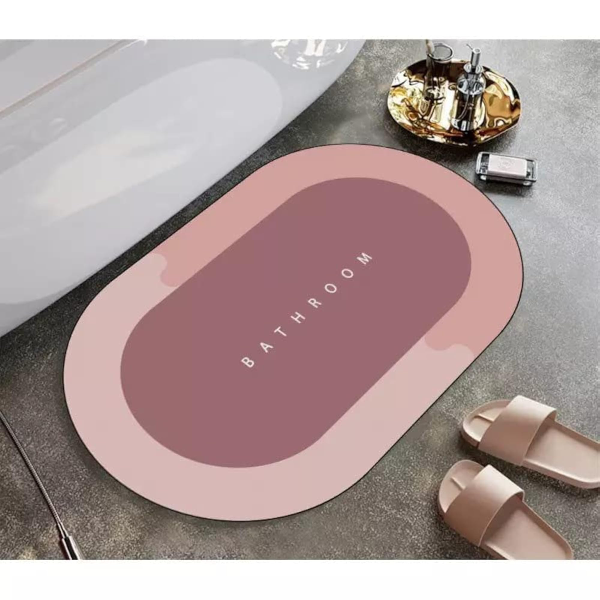 Innovative Bathroom Rug Mat, Super Absorbent Quick Dry