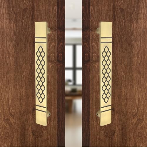 Image of COMPASS Main Door Handle | Door Handles for Main Door | Pull Handles for All The Doors of House | Office | Hotels, Antique Finish (PH-109, 12 Inch)