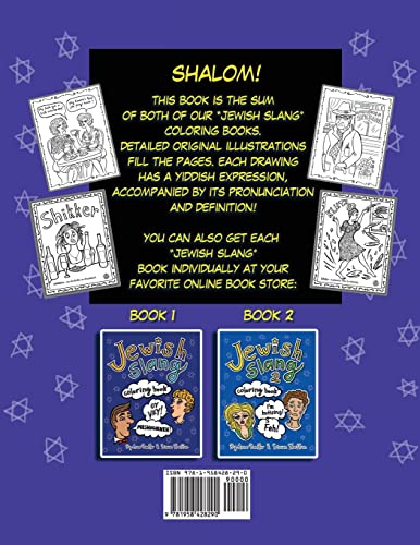 The Big Coloring Book of Jewish Slang: 45 Original Illustrations of Yiddish Expressions for You To L