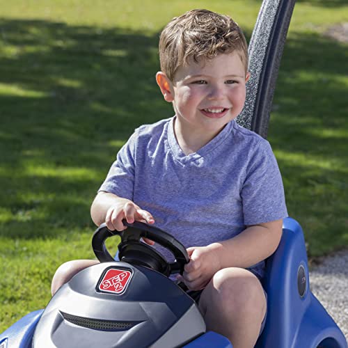 Image of Step2 Push Around Buggy GT Kids Push Car, Ride On Toy, Stroller Substitute, Includes Seat Belt & Horn, Made of Durable Plastic, Max Weight 50 lbs., For Toddlers 1.5-3 Years Old, Blue