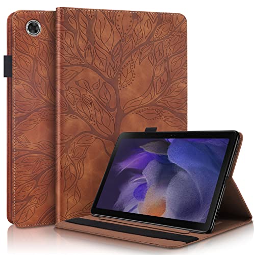 Étui Samsung Galaxy Tab A11 Plus coque 11 pouces marron housse rabat avec support