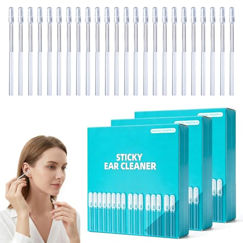 Image of Reusable Sticky Ear Cleaning Stick Ear Wax Removal Tool (3 Set-72 Pcs)