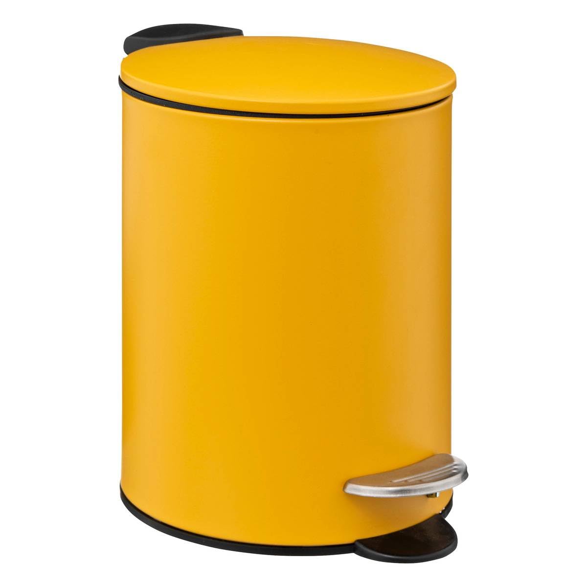 5five - cestino in metallo soft close 3l colorama giallo