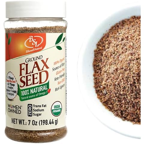 BSL BSWEETBNATURAL Organic Ground Flax Seed Cover