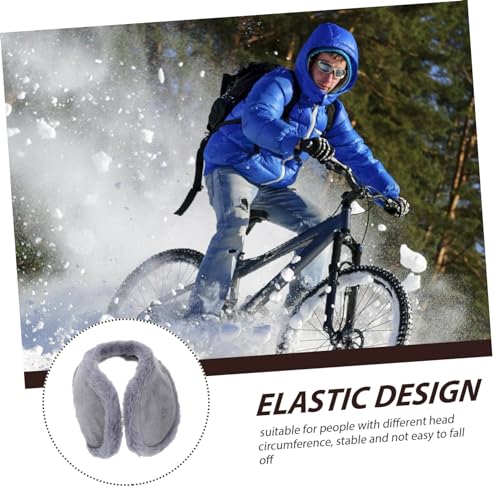 LIFKOME Plush Ear Muffs for Men Comfortable Winter Ear Warmers with Adorable Design for Cycling and Cold Weather4