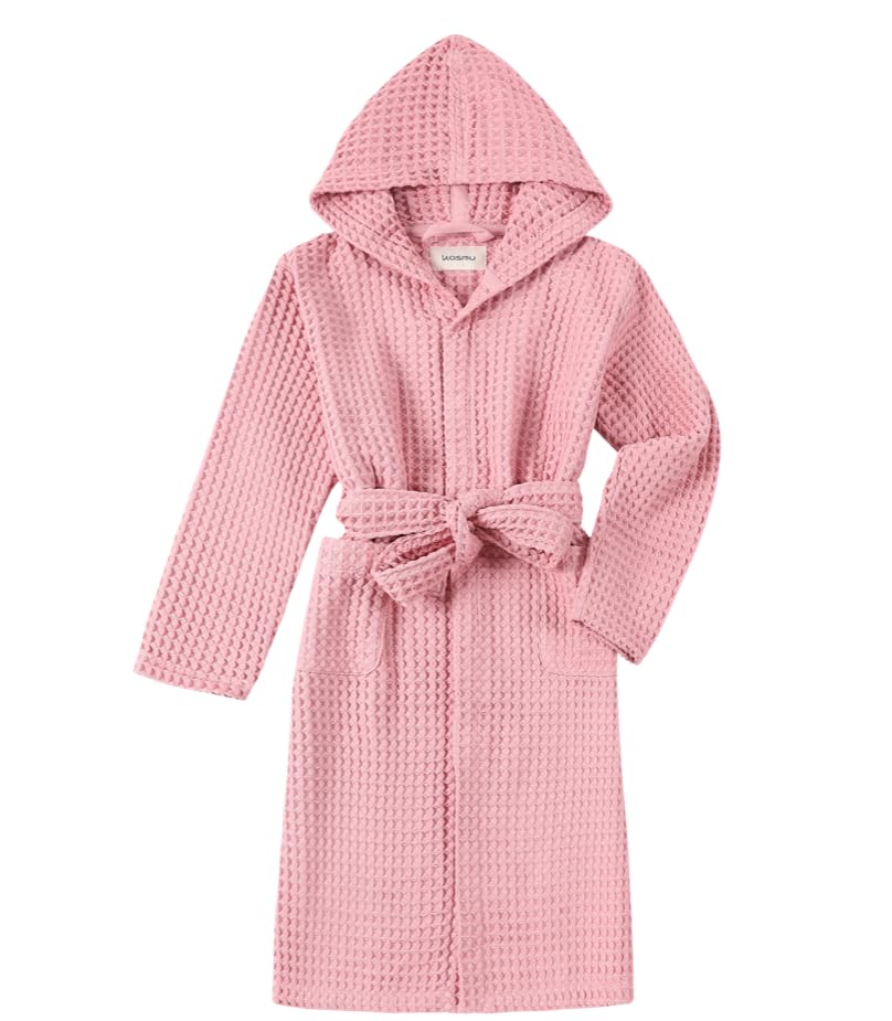 KOSMU Luxury Organic Japanese Cotton Hotel & Spa Waffle Bathrobe for Men and Women (Hooded/Kimono)