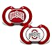 Baby Fanatic NCAA Ohio State Buckeyes Unisex OST212Gen. 3000 Pacifier 2-Pack - Ohio State University, See Description, See Description