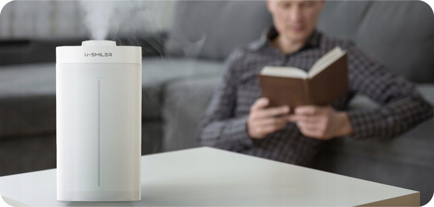 Umidificatore 3,5L con aromaterapia, diffusore ad ultrasuoni per oli essenziali, purificatore d'aria e umidificatore, umidificatore silenzioso per camera da letto, piante, appartamento
